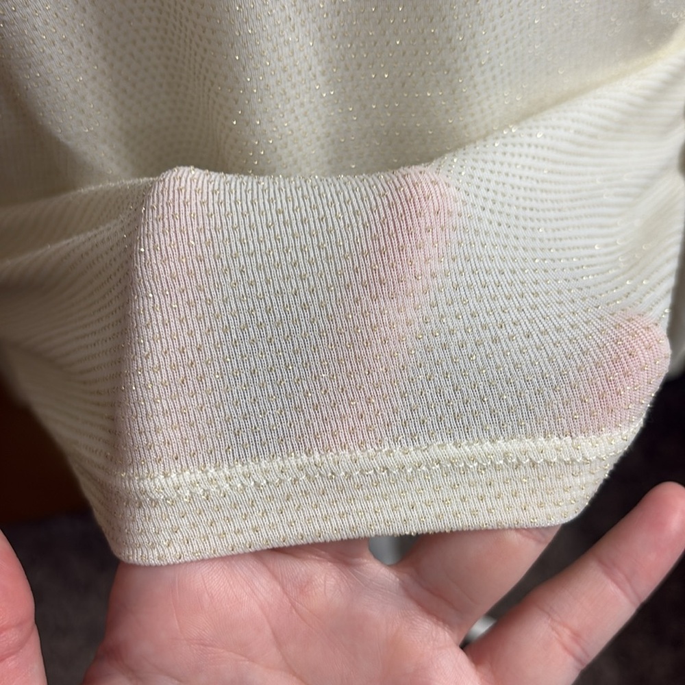 FLAWED NWT DR2 Long Sleeve Turtleneck With Gold Dots Size L - Picture 4 of 14